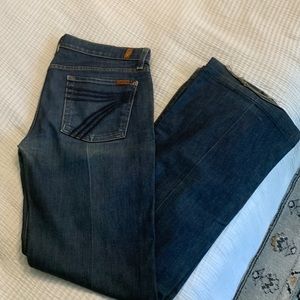 Seven jeans wide leg. Low rise. Size 32